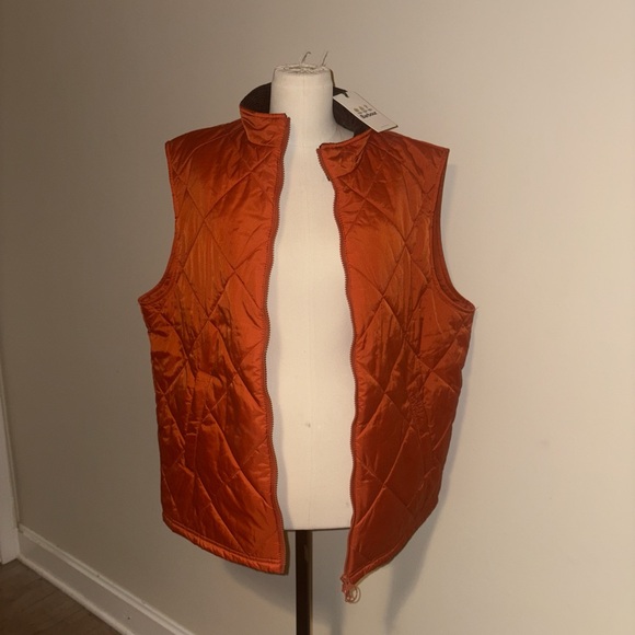 Barbour Vibrant Orange Quilted Vest
